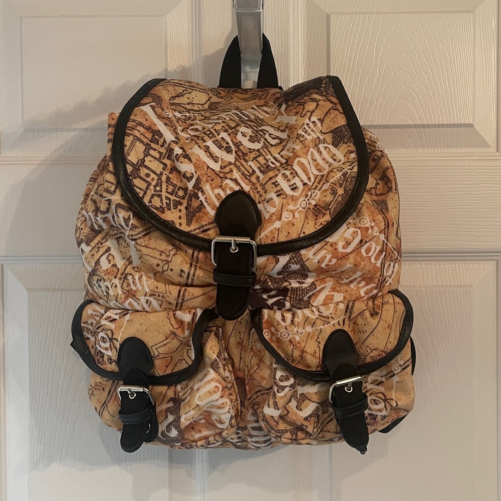 Happy Potter Backpack. I Swear That I Am Up to No Good. The Marauder’s Map
